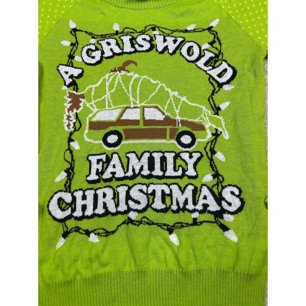 National Lampoon Griswold Christmas Sweater S Green Movie Graphic Holiday Party - Picture 2 of 13